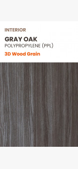 Gray Oak Polypropylene (PPl) Sample