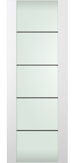 Palladio 202 4H Black Vetro Bianco Noble Slab Doors