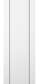 Smart Pro 2U Black Polar White Slab Doors