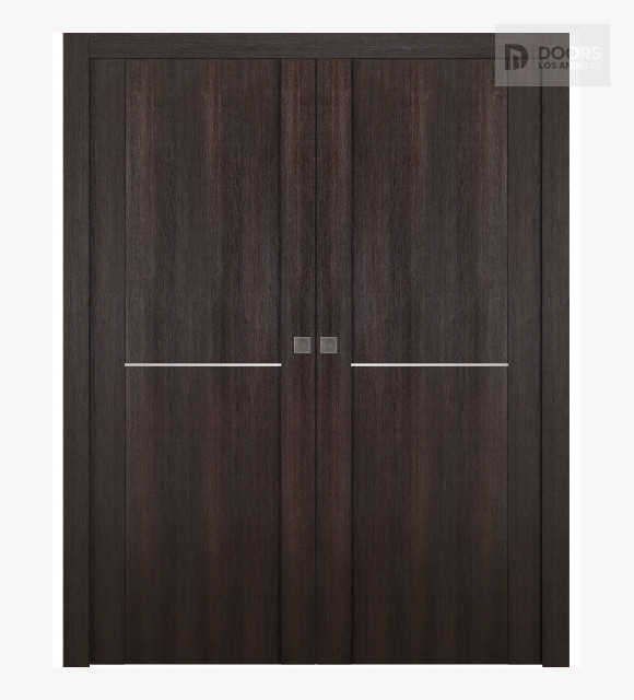 Avon 01 1H Veralinga Oak Double Pocket Doors