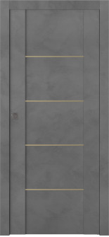 Avon 01 4H Gold Dark Urban Pocket Doors