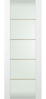 Smart Pro H3g 4H Gold Strips Vetro Polar White Slab Doors