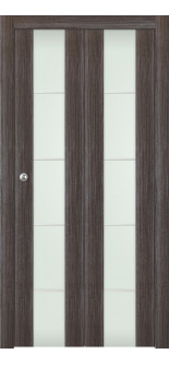 Palladio 202 4H Vetro Gray Oak Bi-fold Doors