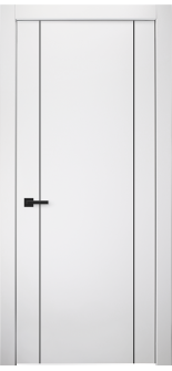 Smart Pro 2U Black Polar White Swing Doors