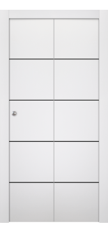 Smart Pro 4H Black Polar White Bi-fold Doors