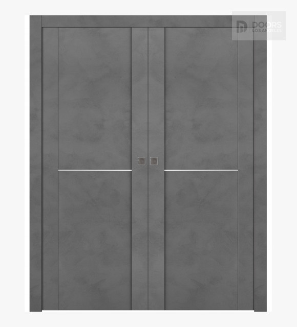 Avon 01 1H Dark Urban Double Pocket Doors