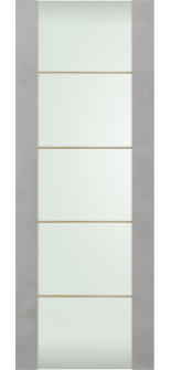 Avon 202 4H Gold Strips Vetro Light Urban Slab Doors