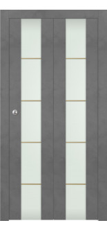 Avon 202 4H Gold Strips Vetro Dark Urban Bi-fold Doors