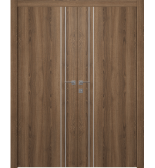 Optima 2V Pecan Nutwood Double Doors