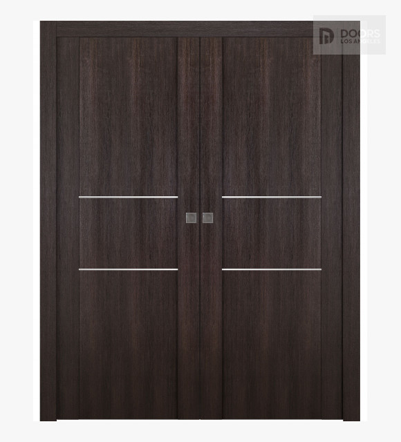 Avon 01 2H Veralinga Oak Double Pocket Doors