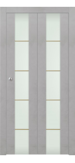 Avon 202 4H Gold Strips Vetro Light Urban Bi-fold Doors