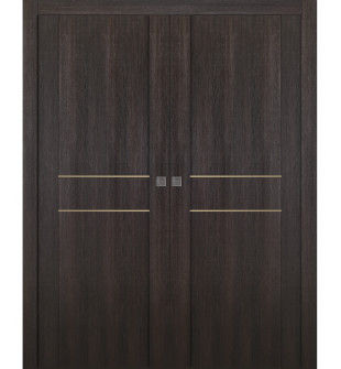 Avon 01 2Hn Gold Veralinga Oak Double Pocket Doors
