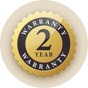 Mirella Vetro Gray Oak door has 2 year warranty