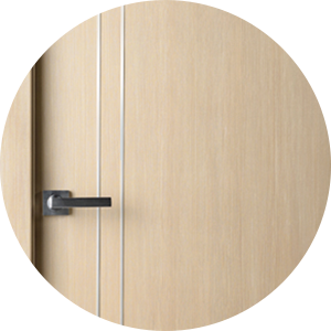 Avon 01 3H Veralinga Oak door has three aluminum strips on each side